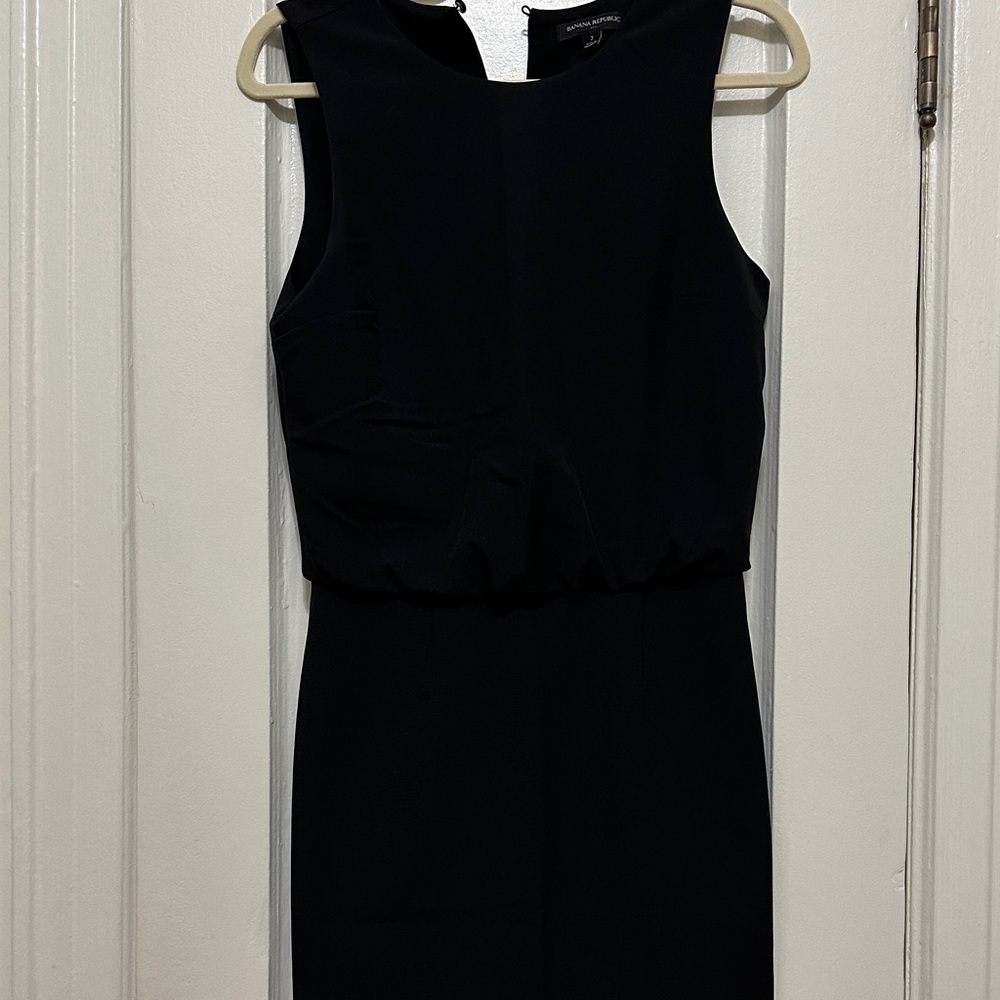 Banana Republic Factory Black Mini Dress